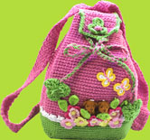 Hand and Heart Pink Teddy Bears Backpack 