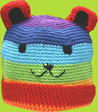 Hand & Heart Rainbow Bear Hand Crocheted Hat