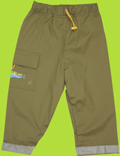Kushies Olive Green Rain Pants
