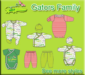 Zutano Newborn Clothing - Gators Print