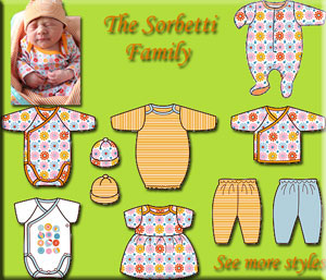 Zutano Newborn and Preemie Clothing Sorbetti Collection