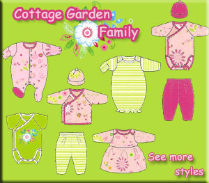 Zutano Newborn Clothing - Cottage Garden Print