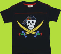 Navy Pirate Crossed Swords Tee 