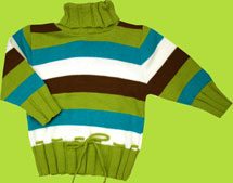 Cotton Resources Boxy Turtleneck with Tie