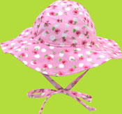 Flap Happy Pirouette Dot Floppy Hat with Ties UPF 50+ 
