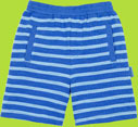 Rabbit Moon Toddler Explore Copen Blue Stripe Shorts