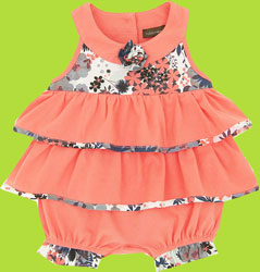 Rabbit Moon Charisma Coral Bubble with Tiered Ruffles
